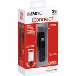 Emtec iCOBRA2 lecteur USB flash 32 Go USB Type-A / Lightning 3.2 Gen 1 (3.1 Gen 1) Noir - Vue supplémentaire 4