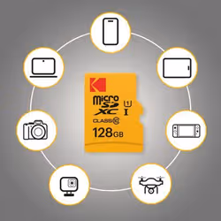 Kodak EKMSDM128GXC10HPRK mémoire flash 128 Go MicroSD UHS-I Classe 10 - Vue supplémentaire 4