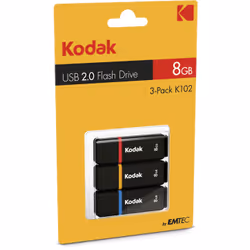 Emtec EKMMD8GK102P3 lecteur USB flash 8 Go USB Type-A 2.0 Noir, Bleu, Rouge, Jaune - Vue supplémentaire 7