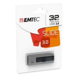 Emtec B250 Slide lecteur USB flash 32 Go USB Type-A 3.2 Gen 1 (3.1 Gen 1) Gris