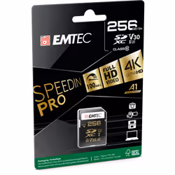 Emtec ECMSD256GXC10SP mémoire flash 256 Go SDXC UHS-I Classe 10