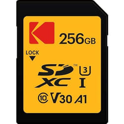 Carte Mémoire - KODAK - SD 256 Go UHS-I U3 V30 - Lecture 95MB/s - Écriture 85MB/s - SDHC/XC