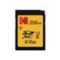 Carte mémoire SDXC - Kodak - UHS II U3 V60 Ultra Pro - 256 Go - Vitesse de lecture 300 Mo/s - Étanche
