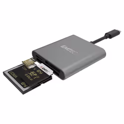 Emtec ECCAREADT610C lecteur de carte mémoire USB 3.1 Gris
