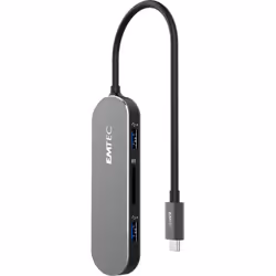 Emtec T650C Type-C HUB USB 3.2 Gen 1 (3.1 Gen 1) Type-A Noir