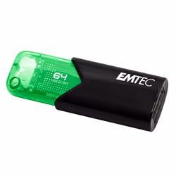 Emtec Click Easy lecteur USB flash 64 Go USB Type-A 3.2 Gen 1 (3.1 Gen 1) Noir, Vert