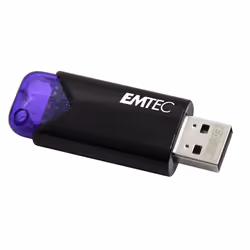 Emtec Click Easy, 128 Go, USB Type-A, 3.2 Gen 1 (3.1 Gen 1), 20 Mo/s, Sans capuchon, Noir, Violet