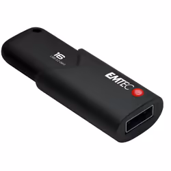 Emtec B120 Click Secure, 16 Go, USB Type-A, 3.2 Gen 2 (3.1 Gen 2), Slide, Noir