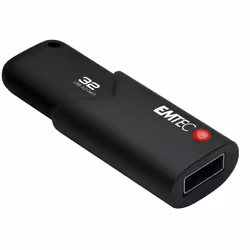 Emtec B120 Click Secure, 32 Go, USB Type-A, 3.2 Gen 2 (3.1 Gen 2), Slide, Noir