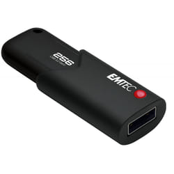 Emtec B120 Click Secure lecteur USB flash 256 Go USB Type-A 3.2 Gen 2 (3.1 Gen 2) Noir