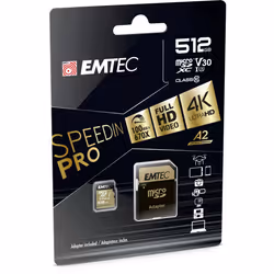 Emtec ECMSDM512GXC10SP mémoire flash 512 Go MicroSDXC UHS-I Classe 10