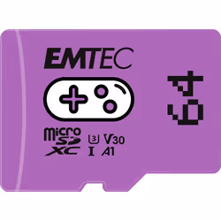 Emtec ECMSDM64GXCU3G, 64 Go, MicroSDXC, UHS-I, 100 Mo/s, Class 3 (U3), V30