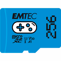 Emtec ECMSDM256GXCU3G, 256 Go, MicroSDXC, UHS-I, 100 Mo/s, Class 3 (U3), V30