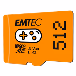 Emtec Gaming, 512 Go, MicroSDXC, UHS-I, 100 Mo/s, 100 Mo/s, Class 3 (U3)