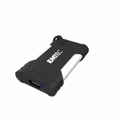 Emtec X210G, 2 To, USB Type-C, 3.2 Gen 2 (3.1 Gen 2), 1100 Mo/s, 10 Gbit/s, Noir, Blanc