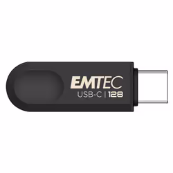 Emtec C280 lecteur USB flash 128 Go USB Type-C 3.2 Gen 1 (3.1 Gen 1) Noir