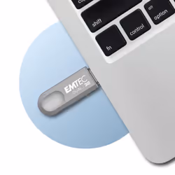 Emtec D280 Dual lecteur USB flash 32 Go USB Type-A / USB Type-C 3.2 Gen 1 (3.1 Gen 1) Argent - Vue supplémentaire 5