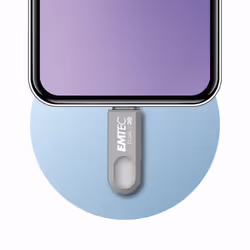 Emtec D280 Dual lecteur USB flash 32 Go USB Type-A / USB Type-C 3.2 Gen 1 (3.1 Gen 1) Argent - Vue supplémentaire 6
