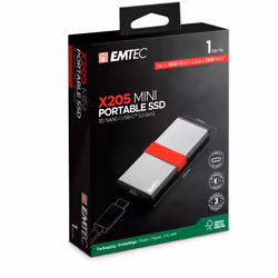 Emtec X205 Mini 1 To USB Type-C USB 3.2 Gen 2x2 Argent - Vue supplémentaire 3
