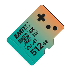Carte MicroSDXC - EMTEC - Gaming Express - 512GB - UHS-I U3 V30 A1 - Haute Vitesse 880Mb/s
