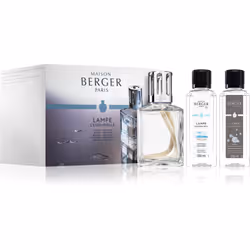 Maison Berger Paris Coffret Lampe Berger Essentielle Carrée, Verre, Transparent, Rectangulaire, 225 mm, 173 mm, Boîte