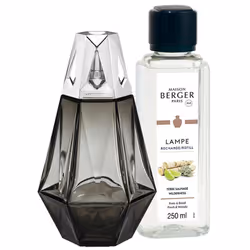 Maison Berger Paris Prism, Bouteille, Liquide, Pomme, Noix de coco, Pamplemousse, Citron, Lotus, Patchouli, Noir, 250 ml, Ver ...