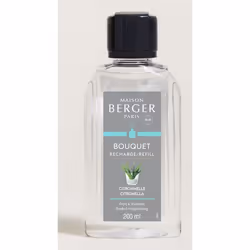 Maison Berger Paris PB6236, Bouteille, Liquide, Citronelle, Transparent, 200 ml, Plastique