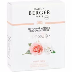 LOT DE 2 RECHARGES POUR DIFFUSEUR VOITURE PARFUM PARIS CHIC - MAISON BERGER PARIS
