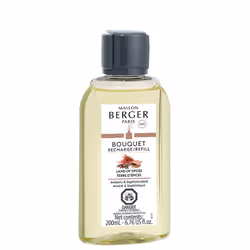 Maison Berger Paris Terre D'Épices, Bouteille, Liquide, Ambre, Cannelle, Clou de girofle, Musc, Patchouli, Baie rose, Fleur d ...