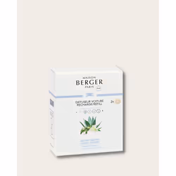 Maison Berger Paris 6992, Désodorisant voiture, Agave, Ambre, Café, Freesia, Chèvrefeuille, Citron, Bois de santal, Vanille, ...