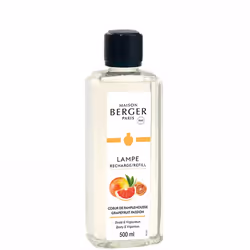 Maison Berger Paris 115007, Bouteille, Liquide, Pamplemousse, Transparent, 500 ml, Lampe Berger