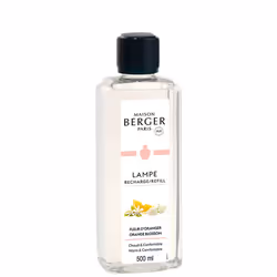 Maison Berger Paris 115050, Bouteille, Liquide, Fleur d'oranger, Translucide, 500 ml, Lampe Berger