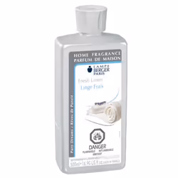 Lampe Berger Fresh linen, 500 ml, Parfum, aqua, isopropyl alcohol.