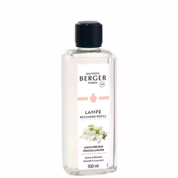 Maison Berger Paris 115286, Bouteille, Liquide, Jasmin, Translucide, 500 ml, Lampe Berger