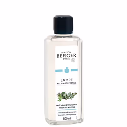 Maison Berger Paris 115319, Bouteille, Liquide, Eucalyptus, Transparent, 500 ml, Lampe Berger