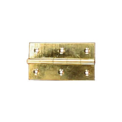 Charnière rectangulaire hauteur 69mm dimension 30x19mm laiton poli Monin 422450