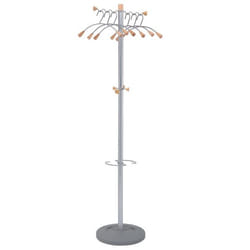 Alba PMWAVE porte-manteaux Colonne 4 crochet(s) Argent