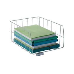 Alba CORGM bac de rangement de bureau Acier chromé, Plastique Argent