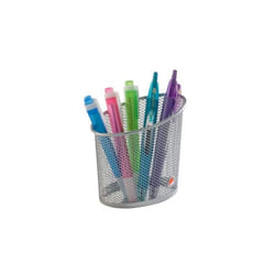 Alba MESHCUP M porte crayons et stylos Acier Argent