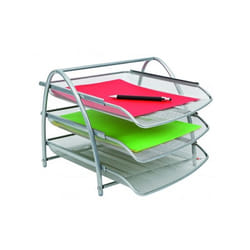 Alba MESHTRAY3 M bac de rangement de bureau Acier Gris