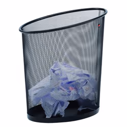 Alba MESHCORB N poubelle 18 L Carré Acier Noir