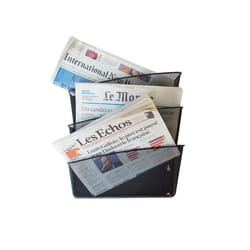 Alba MESHFILE N porte-magazines Acier Noir