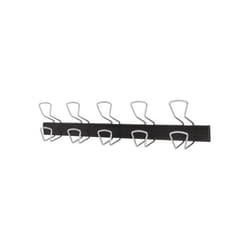 Alba PMPRO5M crochet pour rangement à usage domestique Intérieure Crochet universel Noir, Argent 1 pièce(s)