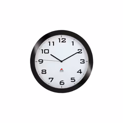 Alba HORISSIMO N, Mur, Horloge à quartz, Rond, Noir, Acrylonitrile-Butadiène-Styrène (ABS), Aluminium, Verre, Adultes