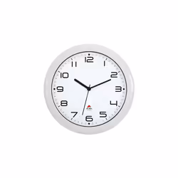 Alba HORNEW BC, Mur, Horloge à quartz, Rond, Blanc, Aluminium, Verre, Plastique, Adultes