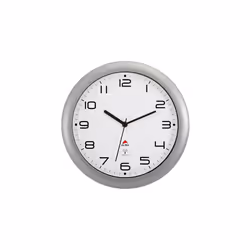 Alba HORNEWRC M, Mur, Horloge à quartz, Rond, Argent, Acrylonitrile-Butadiène-Styrène (ABS), Aluminium, Verre, Adultes