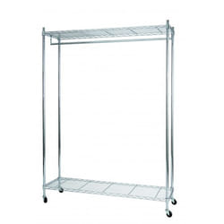 Alba PMMOBI porte-manteaux Colonne Gris, Argent
