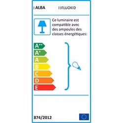 Lampe de bureau LED ALBA FLUOKID2 - Blanc - Contemporain/Design
