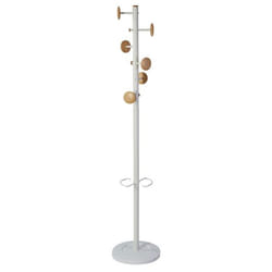 Alba PMMUSIC BC porte-manteaux Colonne 6 crochet(s) Blanc