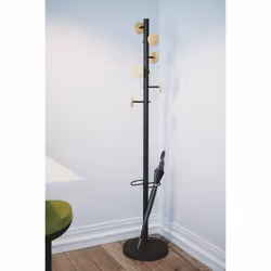 Alba PMMUSIC N porte-manteaux Colonne 3 crochet(s) Noir